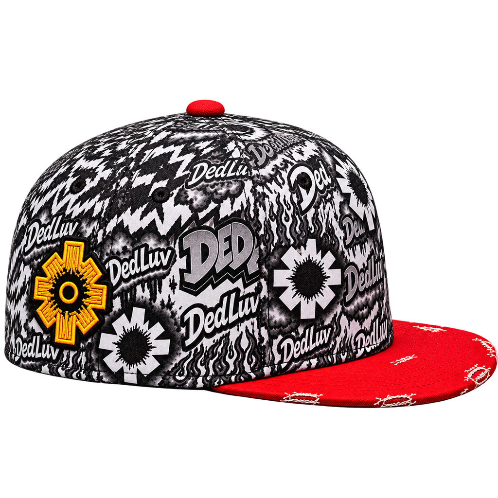 White Graffiti Ded Snapback