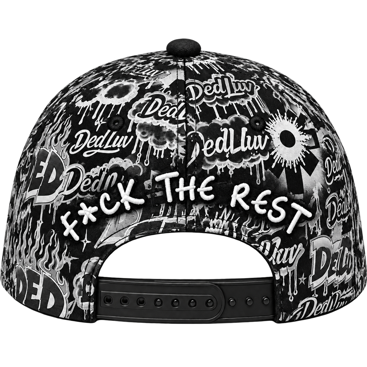 Black Graffiti Ded Snapback