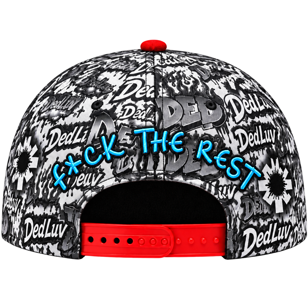 White Graffiti Ded Snapback