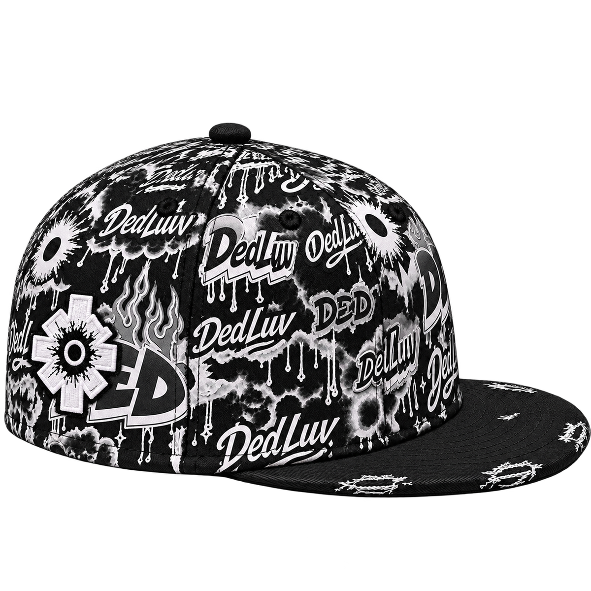 Black Graffiti Ded Snapback