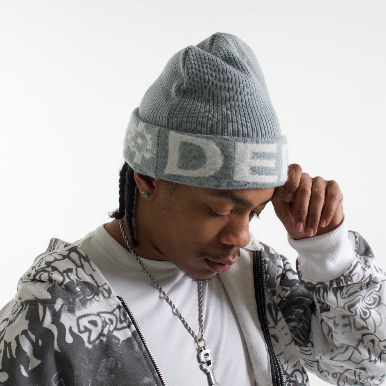 DED Mohair Beanie (Grey)