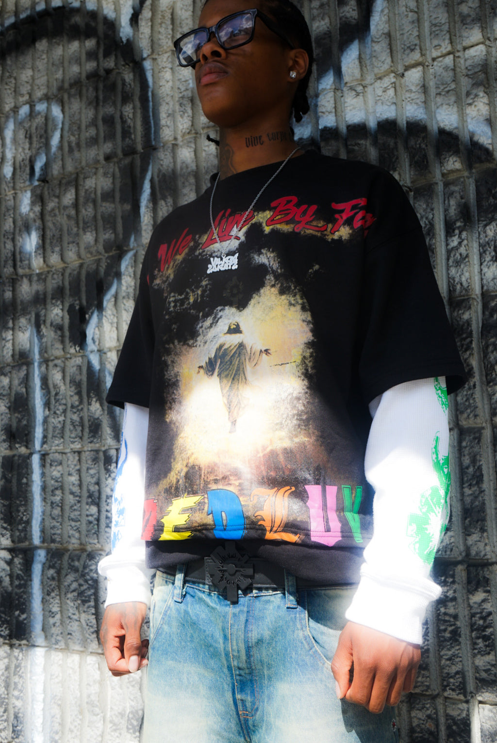 Leather Logo Belt (Black)