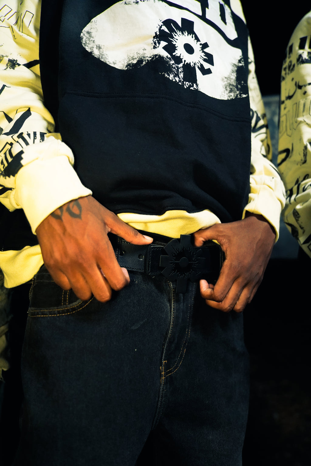 Leather Logo Belt (Black)