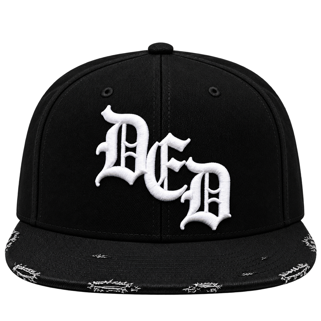 Black/White Ded Snapback