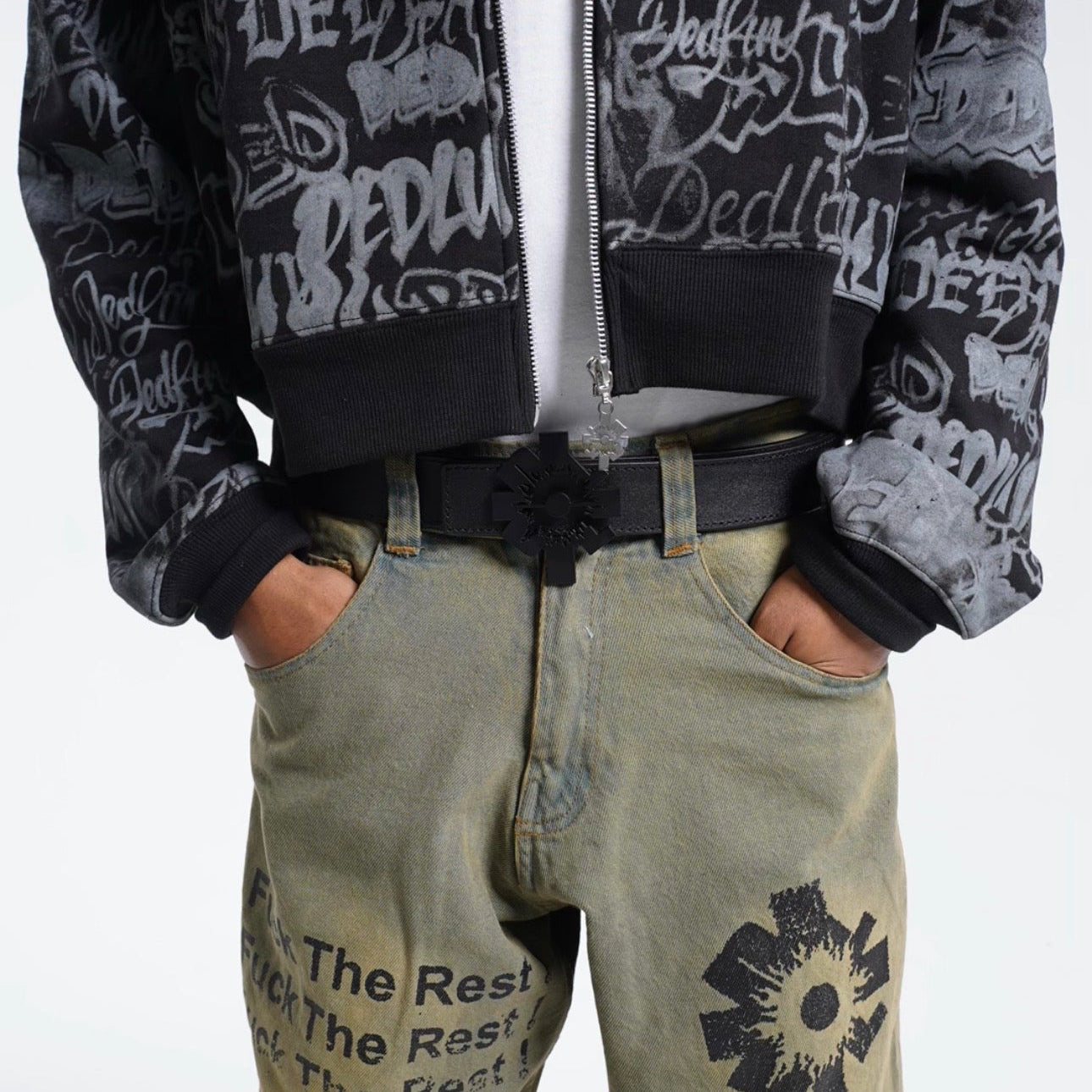 Leather Logo Belt (Black)