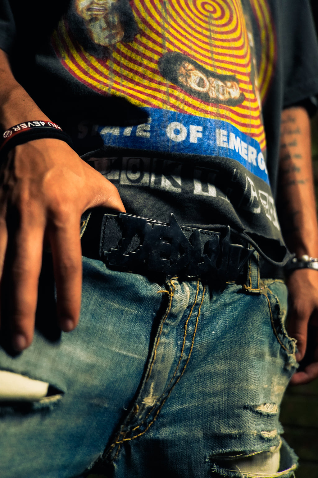 DedLuv Statement Belt (Silver)