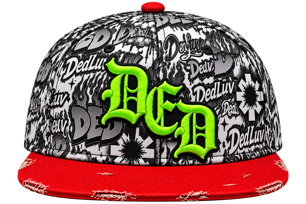 White Graffiti Ded Snapback