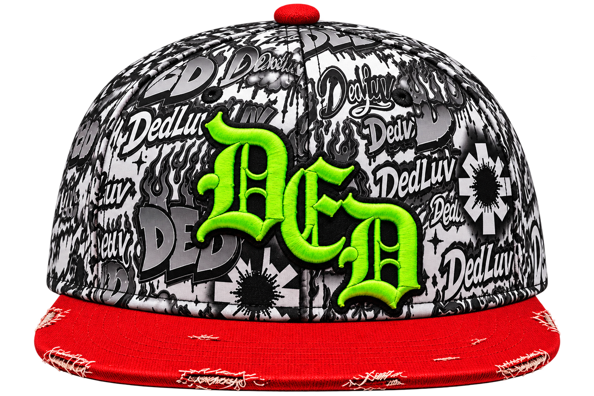 White Graffiti Ded Snapback