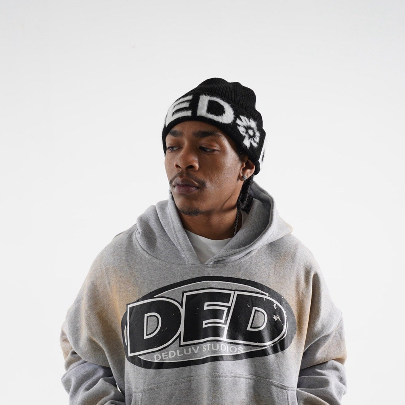 DED Mohair Beanie (Black)
