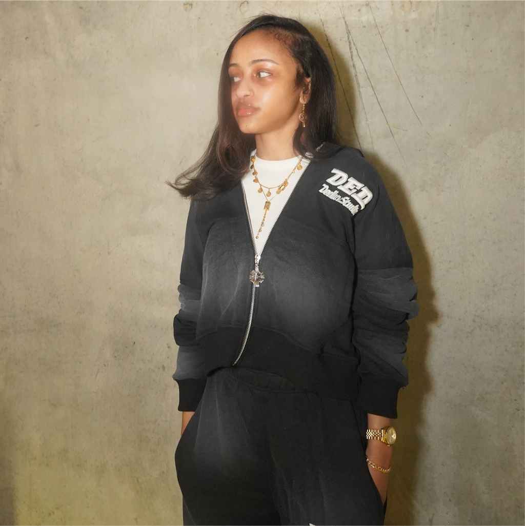 Black Essential Zipup