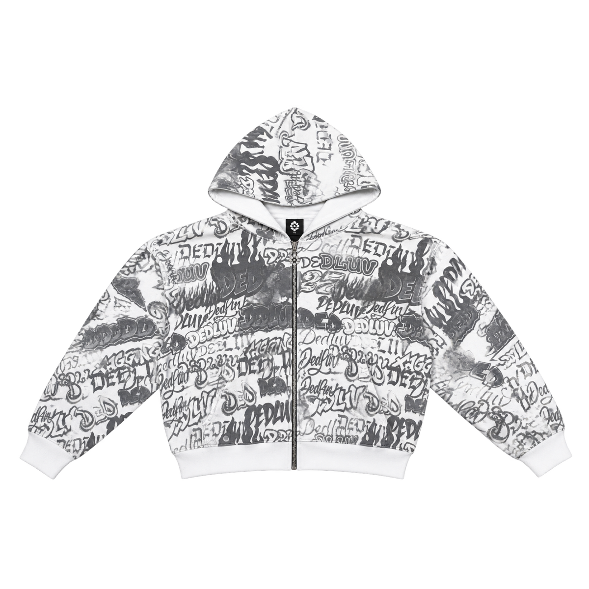 Graffiti Zip Up (White)